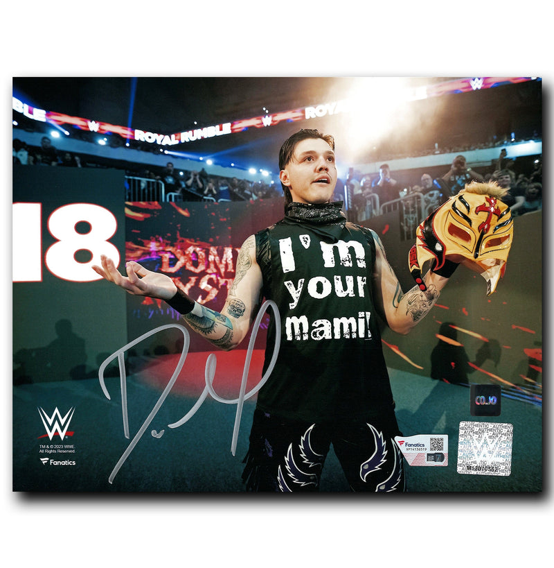 Dominik Mysterio WWE Autographed Entrance 8x10 Photo CoJo Sport Collectables Inc.