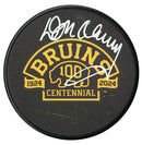 Don Cherry Autographed Boston Bruins Centennial Season Camo Puck (Silver) CoJo Sport Collectables Inc.