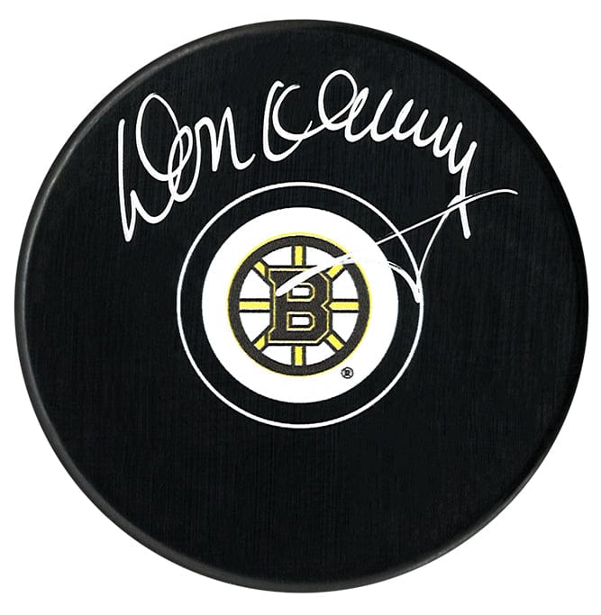 Don Cherry Autographed Boston Bruins Puck (Small Logo) CoJo Sport Collectables Inc.