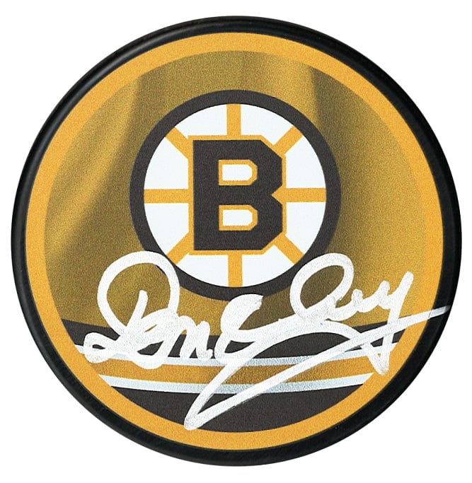 Don Cherry Autographed Boston Bruins Reverse Retro Puck CoJo Sport Collectables Inc.