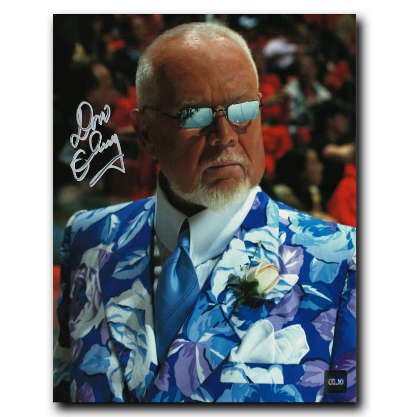 Don Cherry Hockey Night in Canada Autographed Glasses 8x10 Photo CoJo Sport Collectables