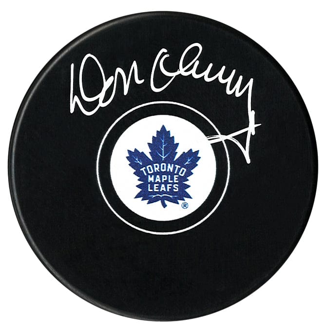 Don Cherry Autographed Toronto Maple Leafs Puck (Small Logo) CoJo Sport Collectables Inc.