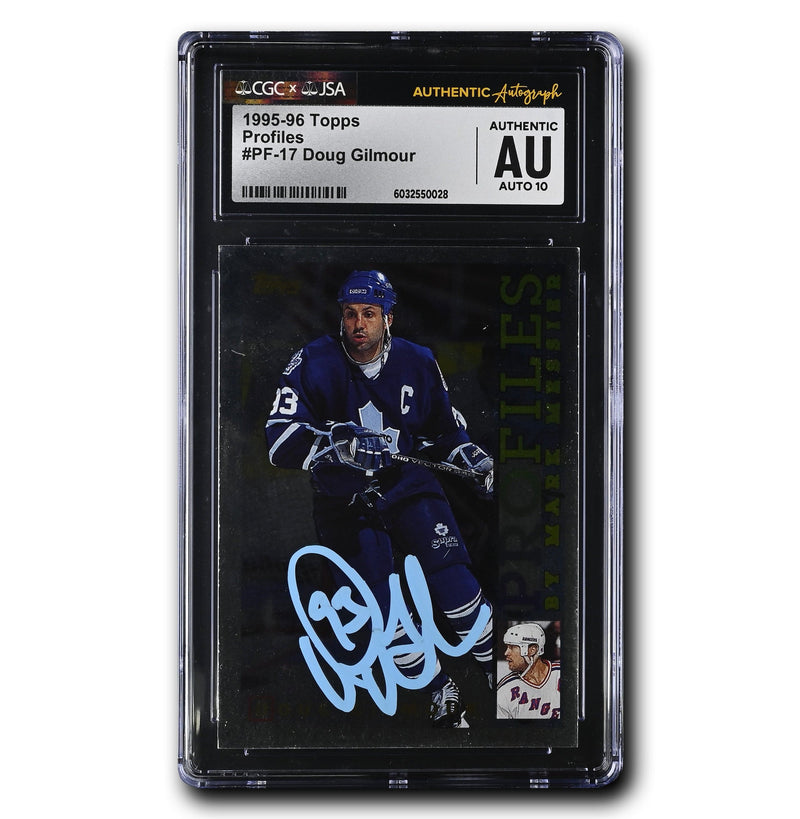 Doug Gilmour Autographed 1995-96 Topps Profiles