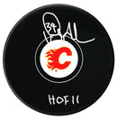 Doug Gilmour Autographed Calgary Flames HOF Inscribed Puck (Small Logo) CoJo Sport Collectables Inc.