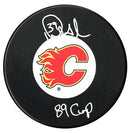 Doug Gilmour Autographed Calgary Flames Stanley Cup Inscribed Puck CoJo Sport Collectables Inc.