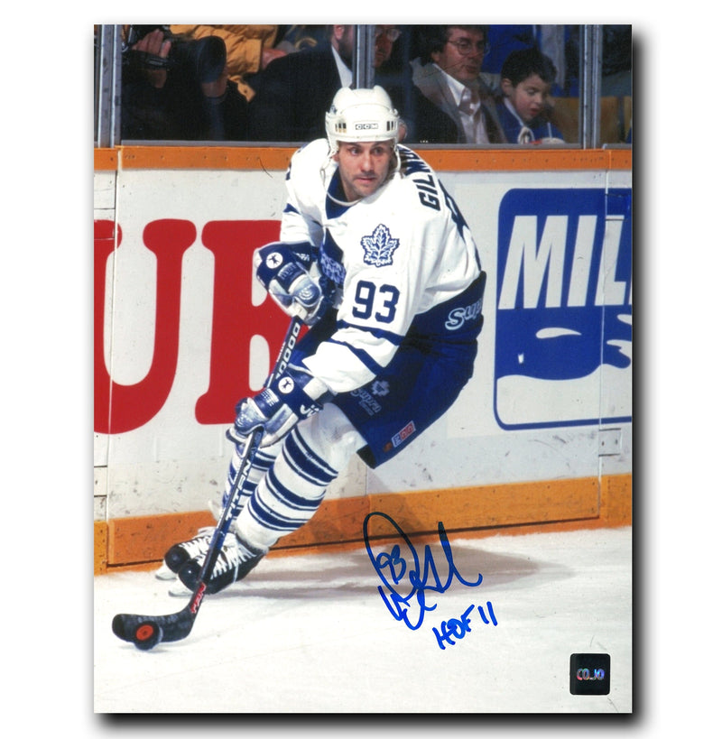 Doug Gilmour Toronto Maple Leafs Autographed Action 8x10 photo CoJo Sport Collectables Inc.