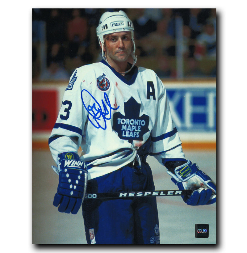 Doug Gilmour Toronto Maple Leafs Autographed Blood 8x10 Photo CoJo Sport Collectables Inc.