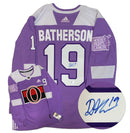 Drake Batherson Ottawa Senators Autographed Hockey Fights Cancer Adidas Warm-Up Jersey CoJo Sport Collectables Inc.