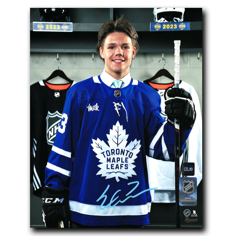 Easton Cowan Toronto Maple Leafs Autographed Draft 8x10 Photo CoJo Sport Collectables Inc.