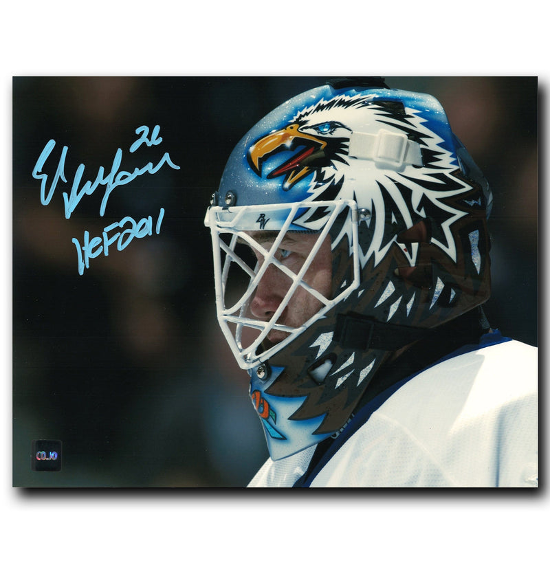Ed Belfour Toronto Maple Leafs Autographed Mask 8x10 Photo CoJo Sport Collectables Inc.