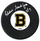 Ed Sandford Autographed Boston Bruins Puck CoJo Sport Collectables Inc.