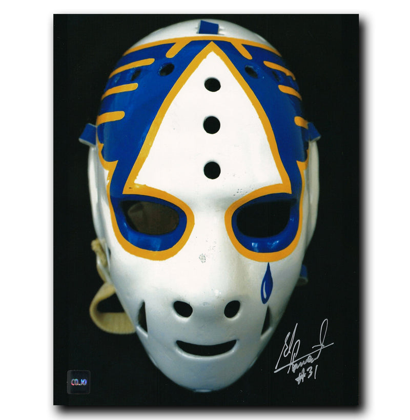 Ed Staniowski St. Louis Blues Autographed Mask 8x10 Photo CoJo Sport Collectables Inc.