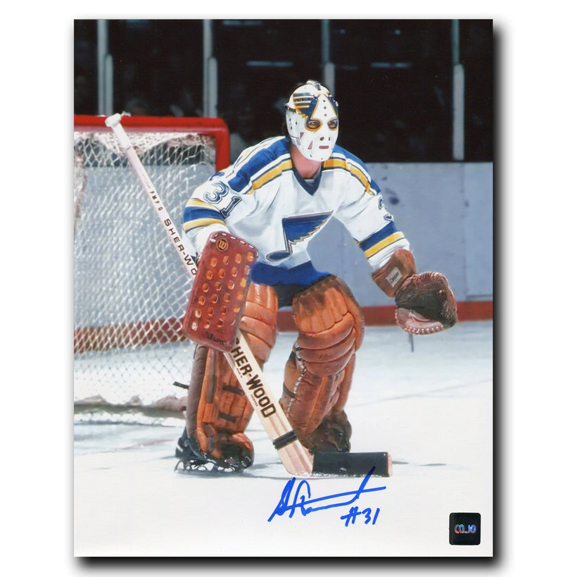 Ed Staniowski St. Louis Blues Autographed White 8x10 Photo CoJo Sport Collectables