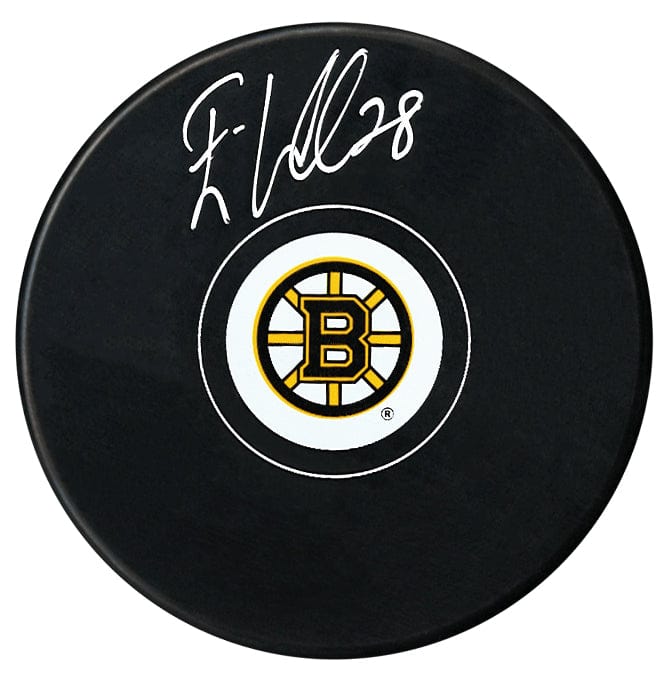 Elias Lindholm Autographed Boston Bruins Puck CoJo Sport Collectables Inc.