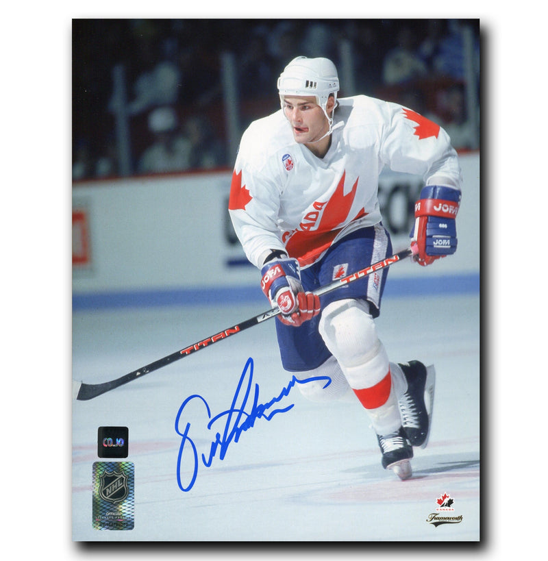 Eric Lindros Canada Cup Autographed 8x10 Photo CoJo Sport Collectables Inc.