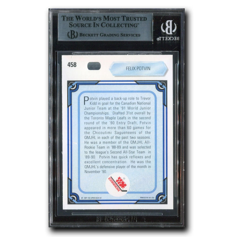 Felix Potvin Autographed 1990-91 Upper Deck World Junior Champions
