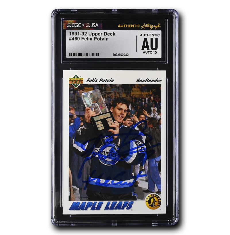 Felix Potvin Autographed 1991-92 Upper Deck
