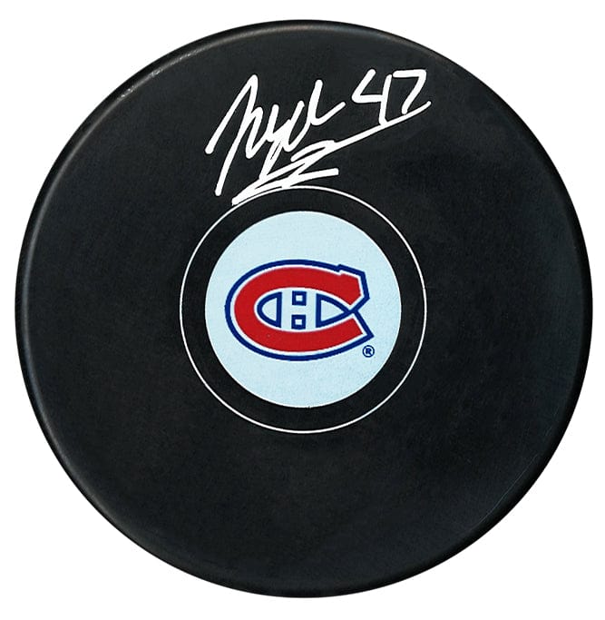 Florian Xhekaj Autographed Montreal Canadiens Puck CoJo Sport Collectables Inc.