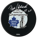 Frank Mahovlich Autographed Toronto Maple Leafs 1967 Stanley Cup Champions Puck CoJo Sport Collectables Inc.