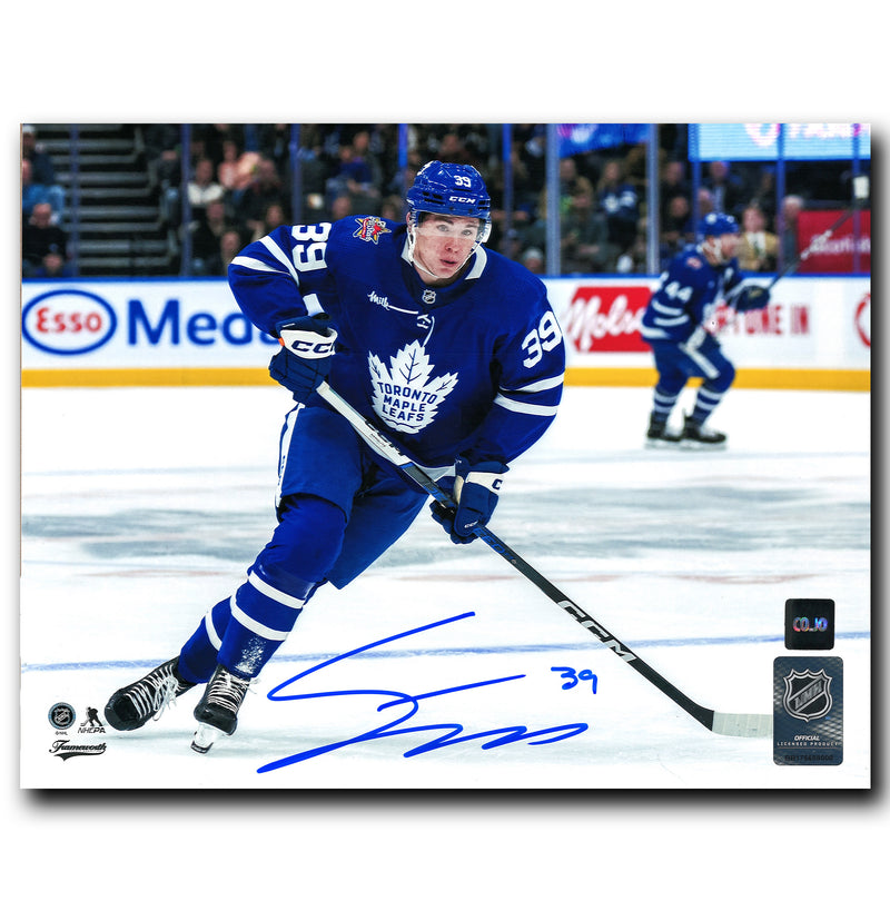 Fraser Minten Toronto Maple Leafs Autographed Horizontal 8x10 Photo