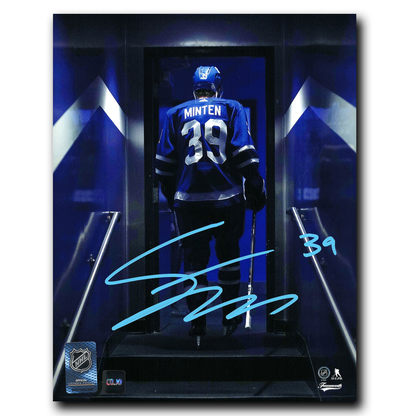 Fraser Minten Toronto Maple Leafs Autographed Tunnel 8x10 Photo