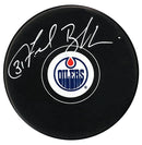 Fred Brathwaite Autographed Edmonton Oilers Puck CoJo Sport Collectables Inc.