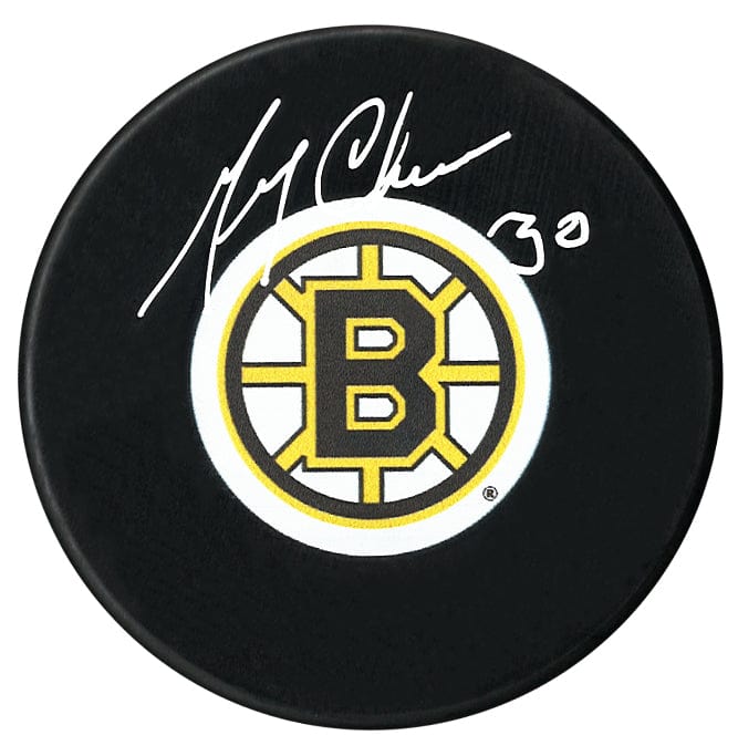 Gerry Cheevers Autographed Boston Bruins Puck CoJo Sport Collectables Inc.