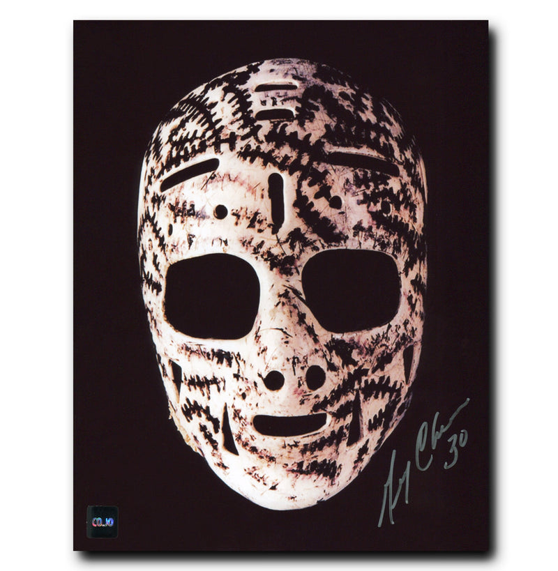 Gerry Cheevers Boston Bruins Autographed Mask 8x10 Photo CoJo Sport Collectables Inc.