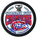 Gilbert Dionne Autographed Montreal Canadiens 1993 Stanley Cup Champions Puck