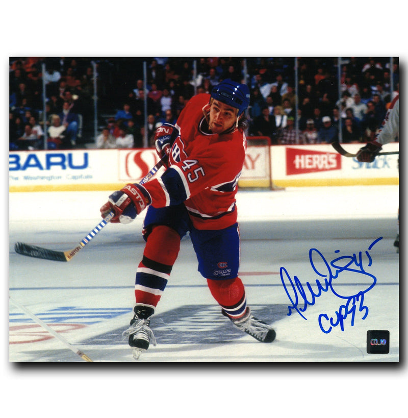 Gilbert Dionne Montreal Canadiens Autographed Action Inscribed 8x10 Photo CoJo Sport Collectables Inc.