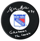 Gilles Gratton Autographed New York Rangers Puck CoJo Sport Collectables