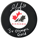 Gillian Apps Autographed Team Canada Gold Inscribed Puck CoJo Sport Collectables Inc.