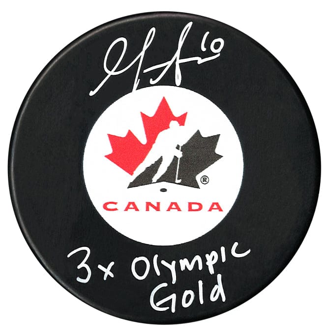 Gillian Apps Autographed Team Canada Gold Inscribed Puck CoJo Sport Collectables Inc.