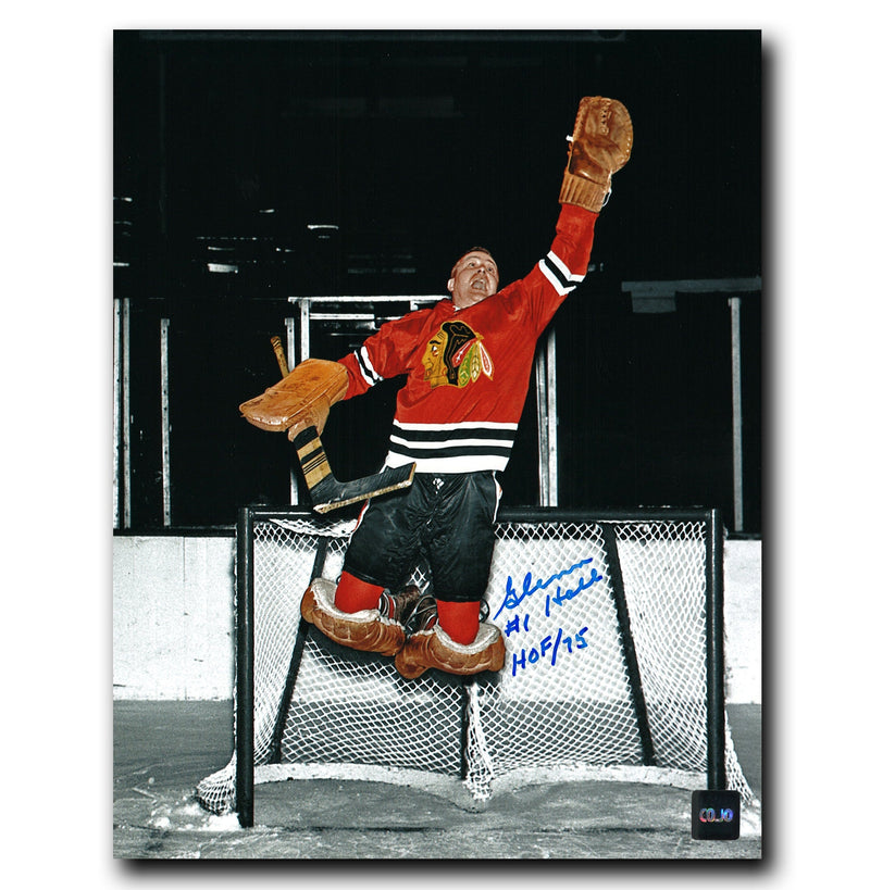 Glenn Hall Chicago Blackhawks Autographed Save 8x10 Photo CoJo Sport Collectables Inc.