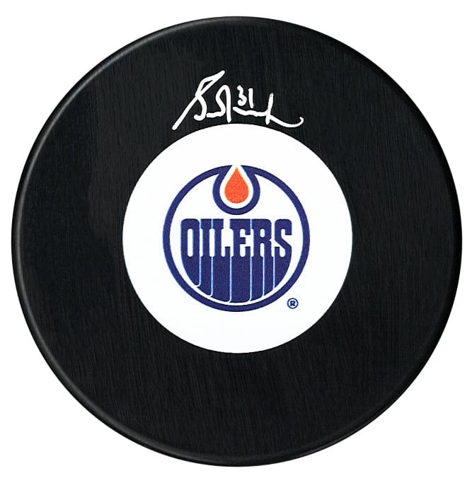 Grant Fuhr Autographed Edmonton Oilers Puck CoJo Sport Collectables Inc.