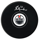 Grant Fuhr Autographed Edmonton Oilers Puck (Small Logo) CoJo Sport Collectables Inc.