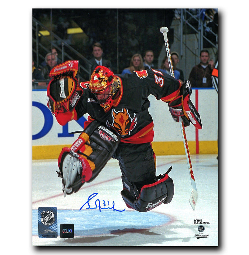 Grant Fuhr Calgary Flames Autographed Save 8x10 Photo CoJo Sport Collectables Inc.