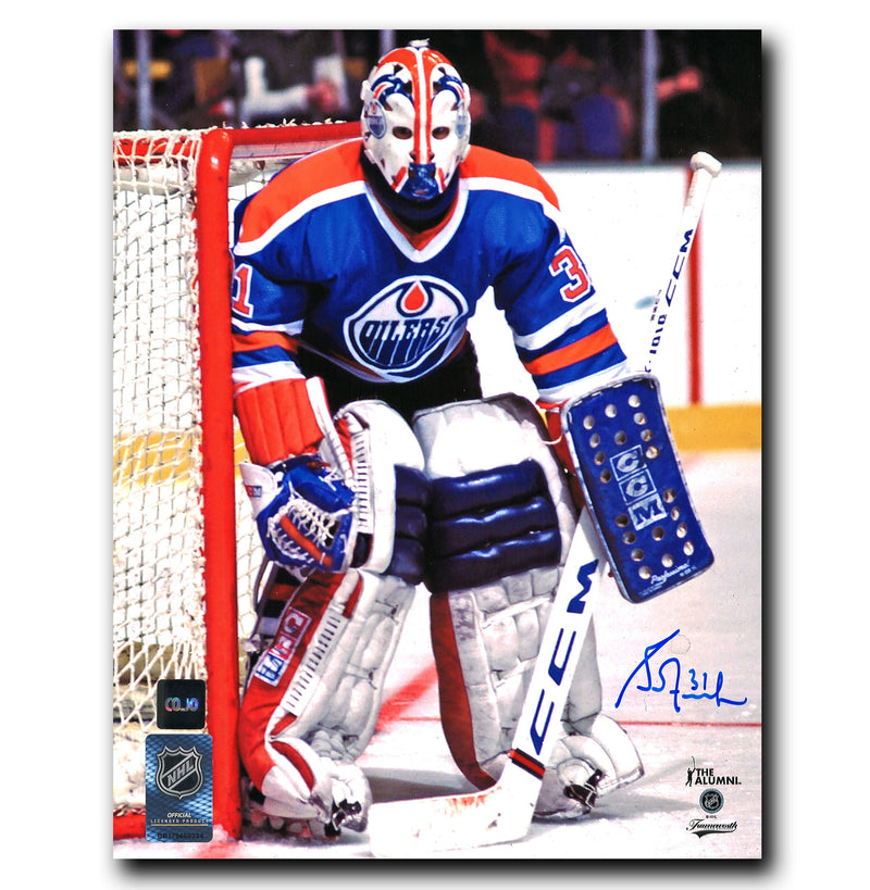 Grant Fuhr Edmonton Oilers Autographed Crease 8x10 Photo CoJo Sport Collectables Inc.