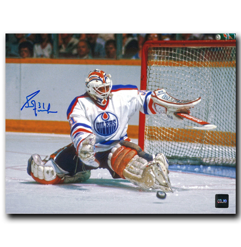 Grant Fuhr Edmonton Oilers Autographed Save 8x10 Photo CoJo Sport Collectables Inc.