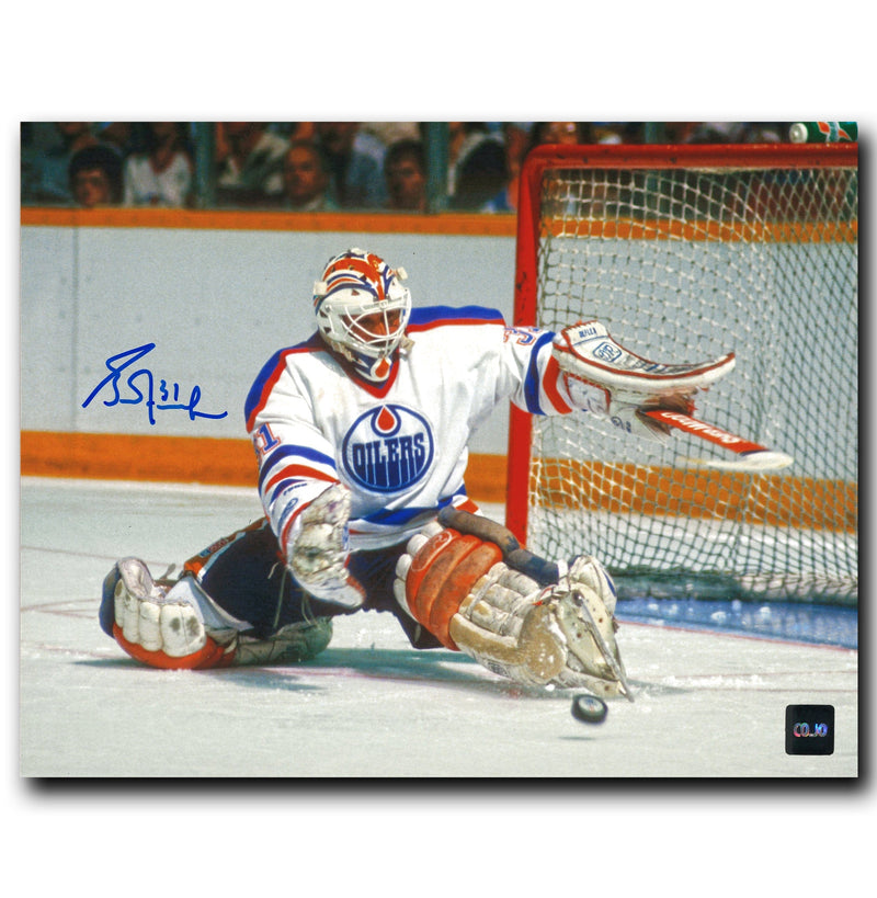 Grant Fuhr Edmonton Oilers Autographed Save 8x10 Photo CoJo Sport Collectables Inc.