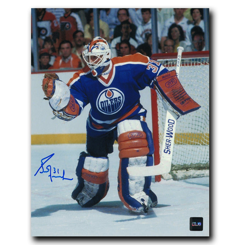 Grant Fuhr Edmonton Oilers Autographed Save 8x10 Photo CoJo Sport Collectables Inc.