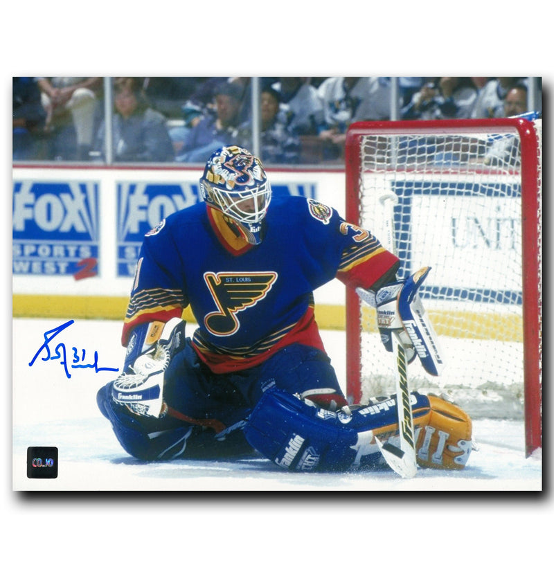 Grant Fuhr St. Louis Blues Autographed Save 8x10 Photo CoJo Sport Collectables Inc.