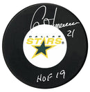 Guy Carbonneau Autographed Dallas Stars HOF Inscribed Puck CoJo Sport Collectables Inc.