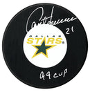 Guy Carbonneau Autographed Dallas Stars Stanley Cup Inscribed Puck CoJo Sport Collectables Inc.