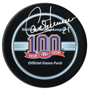Guy Carbonneau Autographed Montreal Canadiens Centennial Season Official Puck CoJo Sport Collectables Inc.