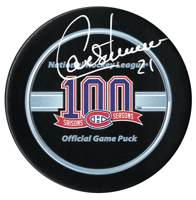 Guy Carbonneau Autographed Montreal Canadiens Centennial Season Official Puck CoJo Sport Collectables Inc.