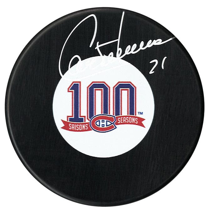 Guy Carbonneau Autographed Montreal Canadiens Centennial Season Puck CoJo Sport Collectables Inc.