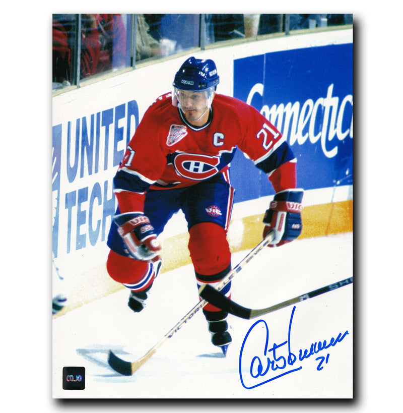 Guy Carbonneau Montreal Canadiens Autographed Skating 8x10 Photo CoJo Sport Collectables