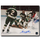 Guy Lapointe Montreal Canadiens Autographed Shooting vs. North Stars 8x10 Photo CoJo Sport Collectables Inc.