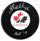 Hayley Wickenheiser Autographed Team Canada HOF Inscribed Puck CoJo Sport Collectables Inc.